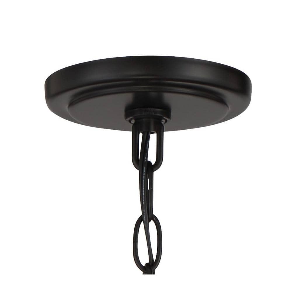 Mini Laurel Estate 4-Light Coal Finish Crystal Chandelier