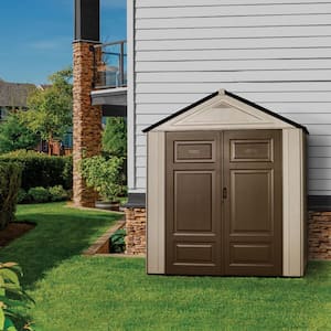 Big Maximum Junior, 3 ft. 5 in. x 7 ft. W x 8 ft. D Plastic Storage Shed, 147 sq. ft.