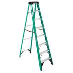 8 ft. Fiberglass Step Ladder, 225 lb. Load Capacity Type II Duty Rating