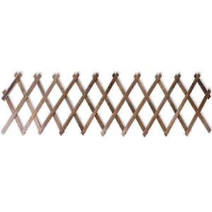 OGETFUUR 12.8 in. H x 67.2 in. W Expandable Wooden Lattice Wall, Plant  Garden Trellis for Outdoor Climbing Plants (2-Pack) EI1X-0V4 - The Home  Depot