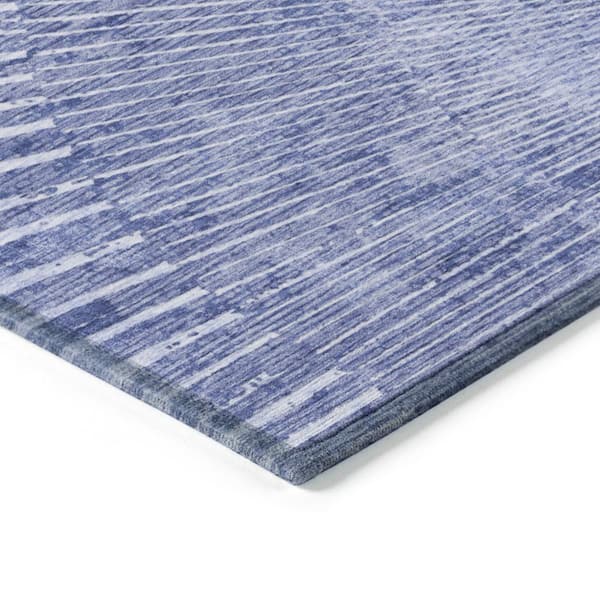 Chantille ACN542 Navy 5 ft. x 7 ft. 6 in. Machine Washable Indoor/Outdoor Geometric Area Rug