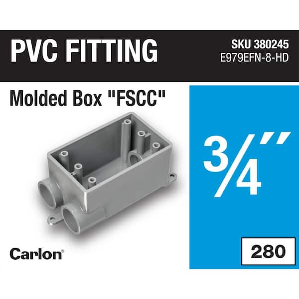 1-Gang 19 cu. in. 3/4 in. Electrical PVC Type FSCC FS Box (E979EFN-8-HD)