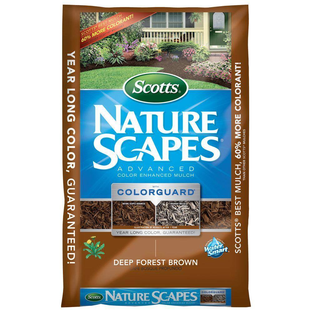 Scotts Nature Scapes 2 cu. ft. Advance Brown Mulch 88652795 The Home Depot