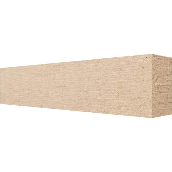 Ekena Millwork 6-in. x 8-in. x 36-in. Block Woodgrain, Primed Tan Timberthane Polyurethane Rafter Tail Brace