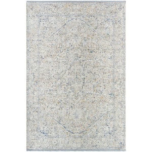 Rivaldo Cream/Blue Medallion 2 ft. x 3 ft. Indoor Area Rug