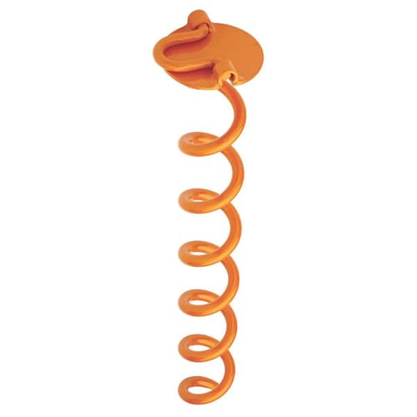 16 in. Steel Folding Ring Spiral Ground Anchor