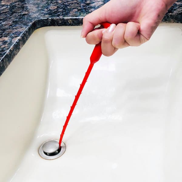 Drain Cleaner Brush - Flexible Thin Long Brush For Clog Free Sinks,  Bathtubs & Shower Drains