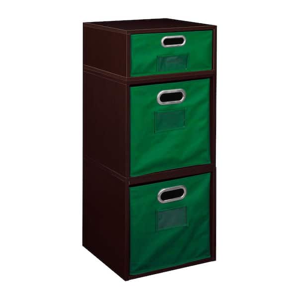 null 32.5 in. H x 13 in. W x 13 in. D Wood 3- Cube Organizer