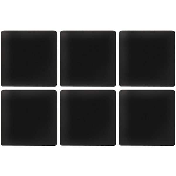 Apollo Tile Black 11.8 in. x 11.8 in. 1x1 Matte Finished Glass Mosaic Tile (9.67 sq. ft./Case)