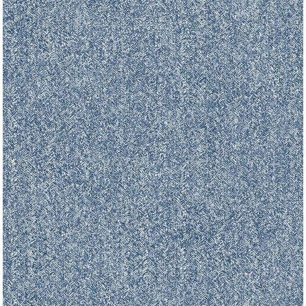 NuWallpaper Ashland Blue Raised Ink Vinyl Peel and Stick Wallpaper
