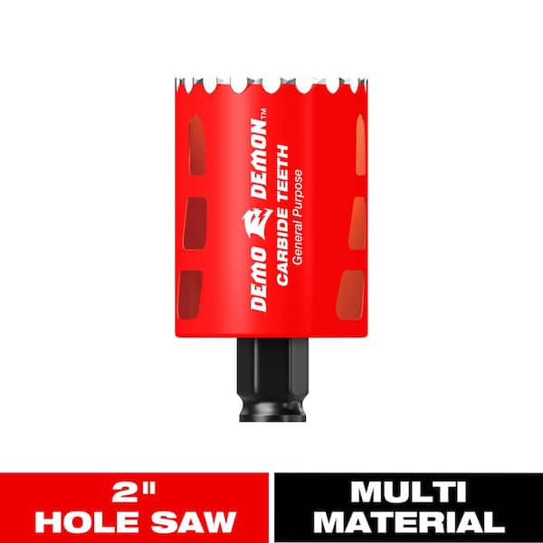2 in. Carbide Hole Saw with 2-3/8 in. Cutting Depth