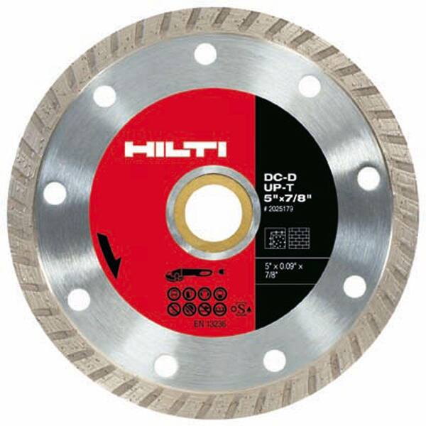 Hilti DC-D UP-T 5 in. x 7/8 in. Turbo Diamond Blade for Angle Grinders