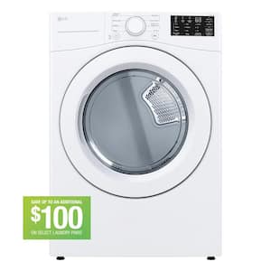 7.4 cu. ft. Vented Stackable Electric Dryer in White with Sensor Dry Technology