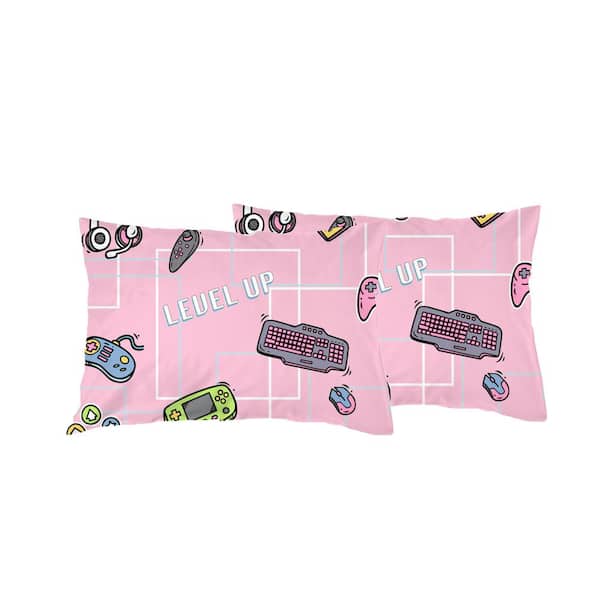 KIDZ MIX Gamer Girl 7-Pieces Bed In A Bag with Sheet Set, Microfiber, Multi-Color, Full