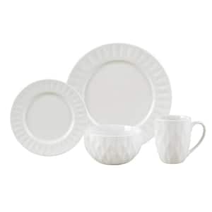 16-Piece White Porcelain Set (Service for 4)