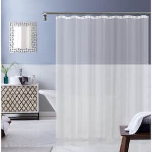 PEVA 72 in. W x 70 in. L in Clear Shower Curtain Bathroom Curtain White Shower Curtain Waterproof Shower Curtain Liner