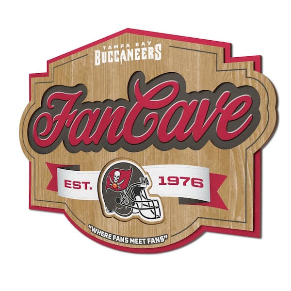 YouTheFan NFL Tampa Bay Buccaneers Fan Cave Decorative Sign