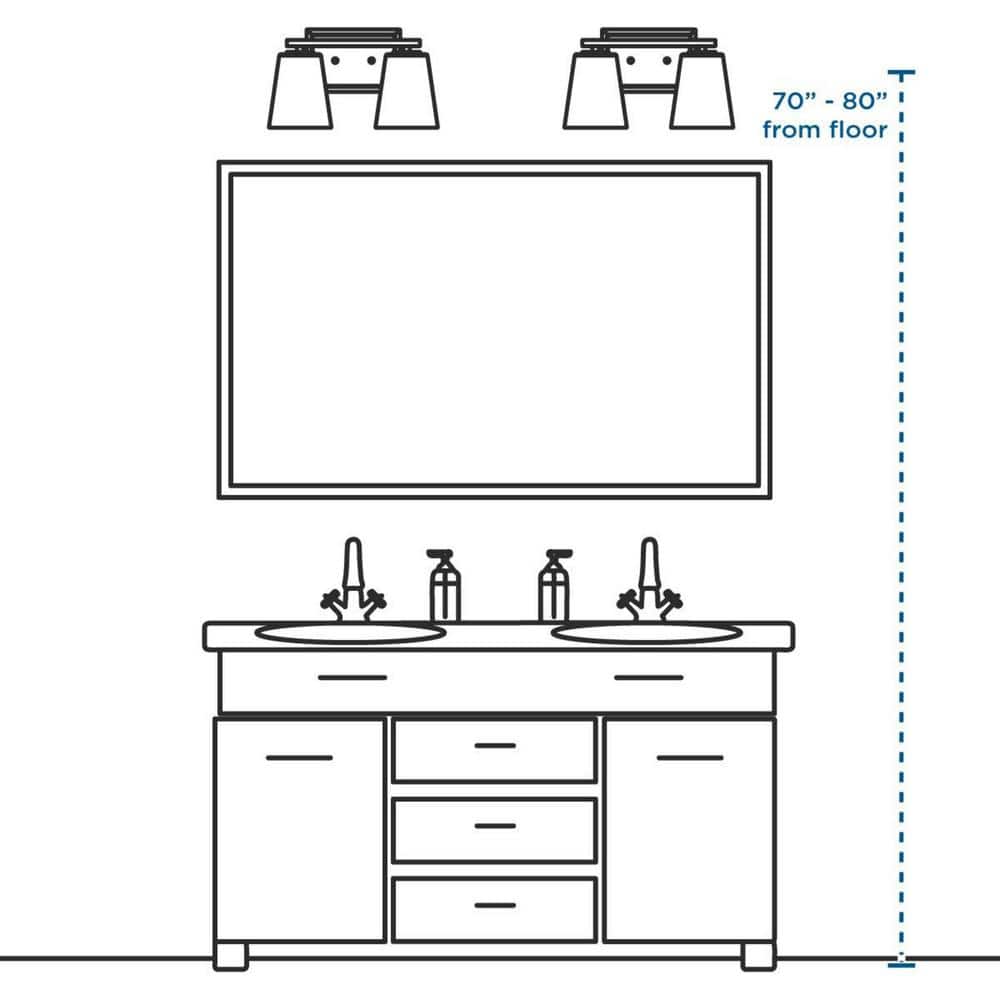 Pinellas White Plaster Dual Conical 2-Light Vanity Fixture