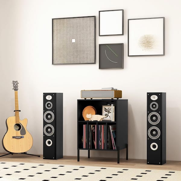 Black 21 in. W Nightstand