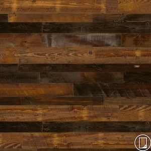 4 ft. x 8 ft. Laminate Sheet in Re-Cover Antique Tobacco Pine with Virtual Design SoftGrain Finish