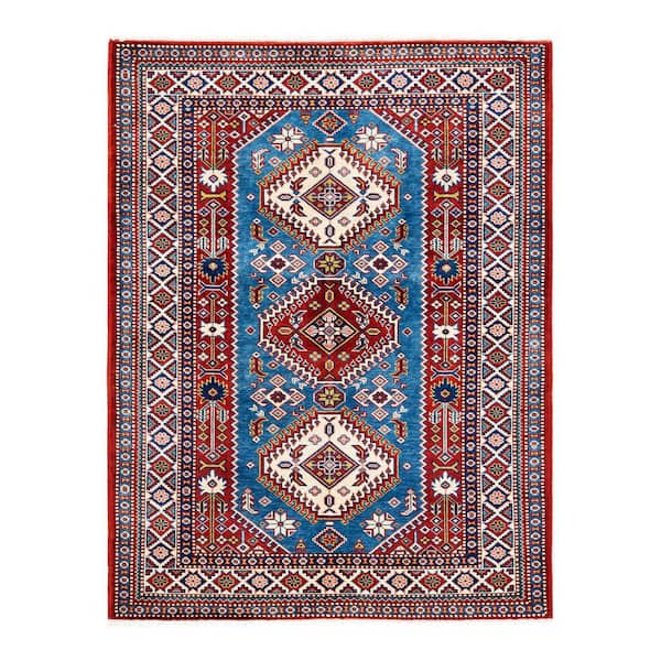 Solo Rugs Tribal One-of-a-Kind Bohemian Red 3 ft. 9 in. x 4 ft. 10 in. Tribal Area Rug