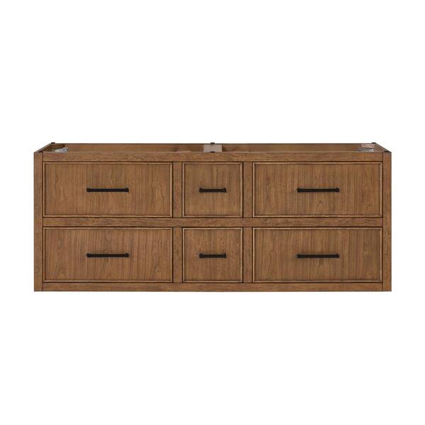 Wyndham Collection Isola WM 59 in. Wall-Mounted Bath Vanity