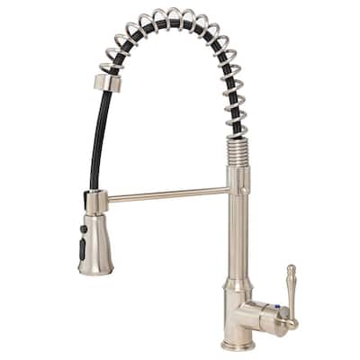 Akdy Pull Down Kitchen Faucets Kitchen Faucets The Home Depot