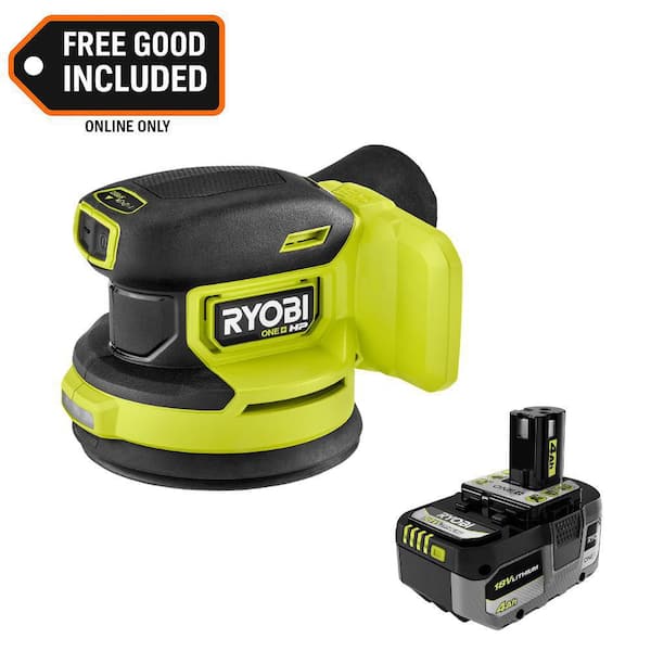 ONE+ HP 18V Brushless Cordless Compact Random Orbit Sander with 4.0 Ah Battery