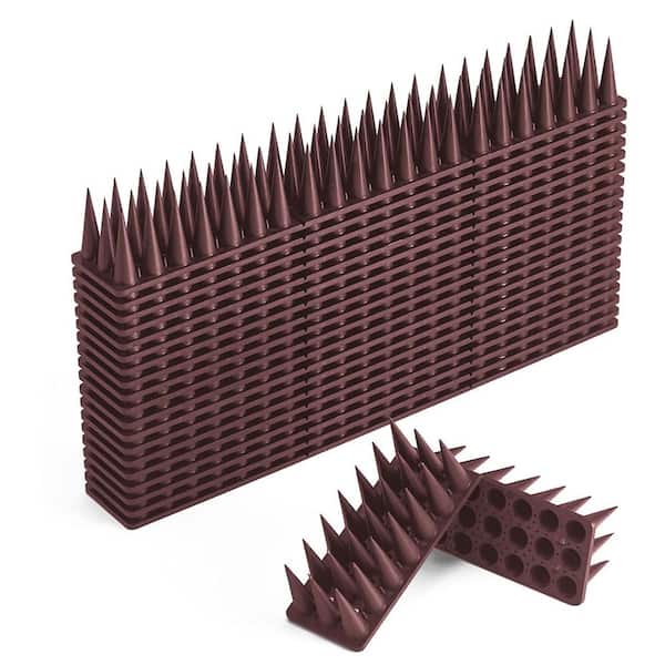 20-Pack Bird Spikes for Pigeon, Squirrel, Raccoon, and Cat Deterrent, Outdoor Use