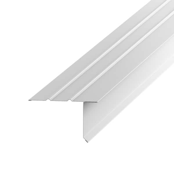 Amerimax Home Products F5M 2.33 in. x 1.5 in. x 10 ft. White Aluminum Drip Edge Flashing