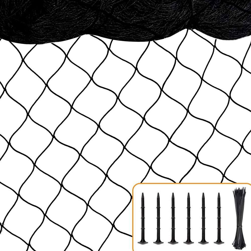 25 ft. x 50 ft. Nylon Bird Netting with 2.4 in. Square Mesh Hawk Net, Poultry Netting for Chicken Run price history on PriceWatchPro