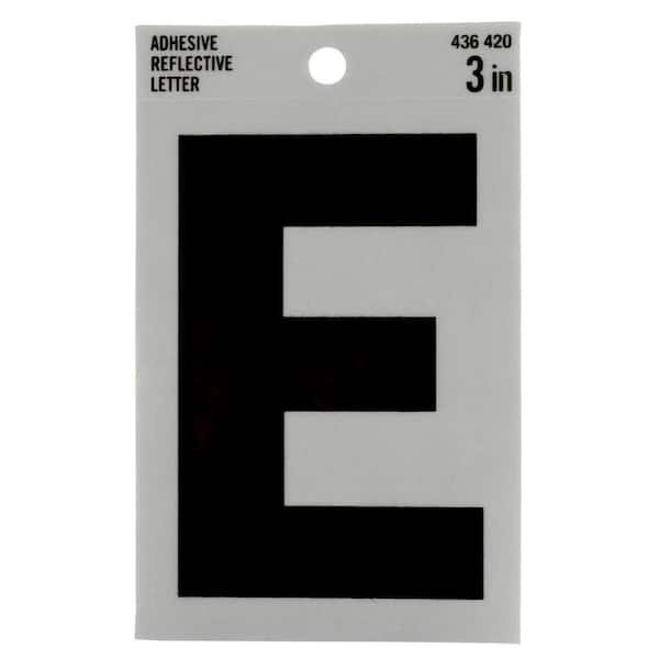 Everbilt 3 in. Vinyl Reflective Letter E