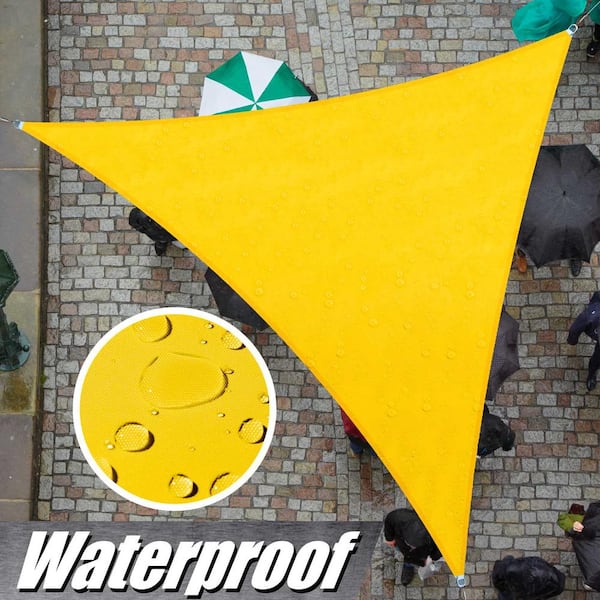 220 GSM Waterproof Triangle Sun Shade Sail Screen Canopy, Outdoor Patio and Pergola Cover