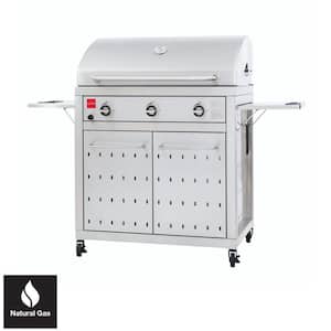 Premium 3-Burner Natural Gas Grill in 304 Stainless Steel