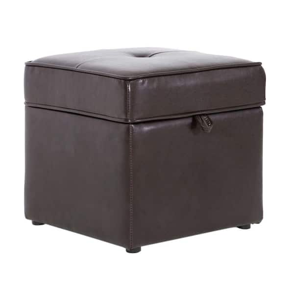 Baxton Studio Sydney Brown Storage Ottoman 28862 3878 HD The