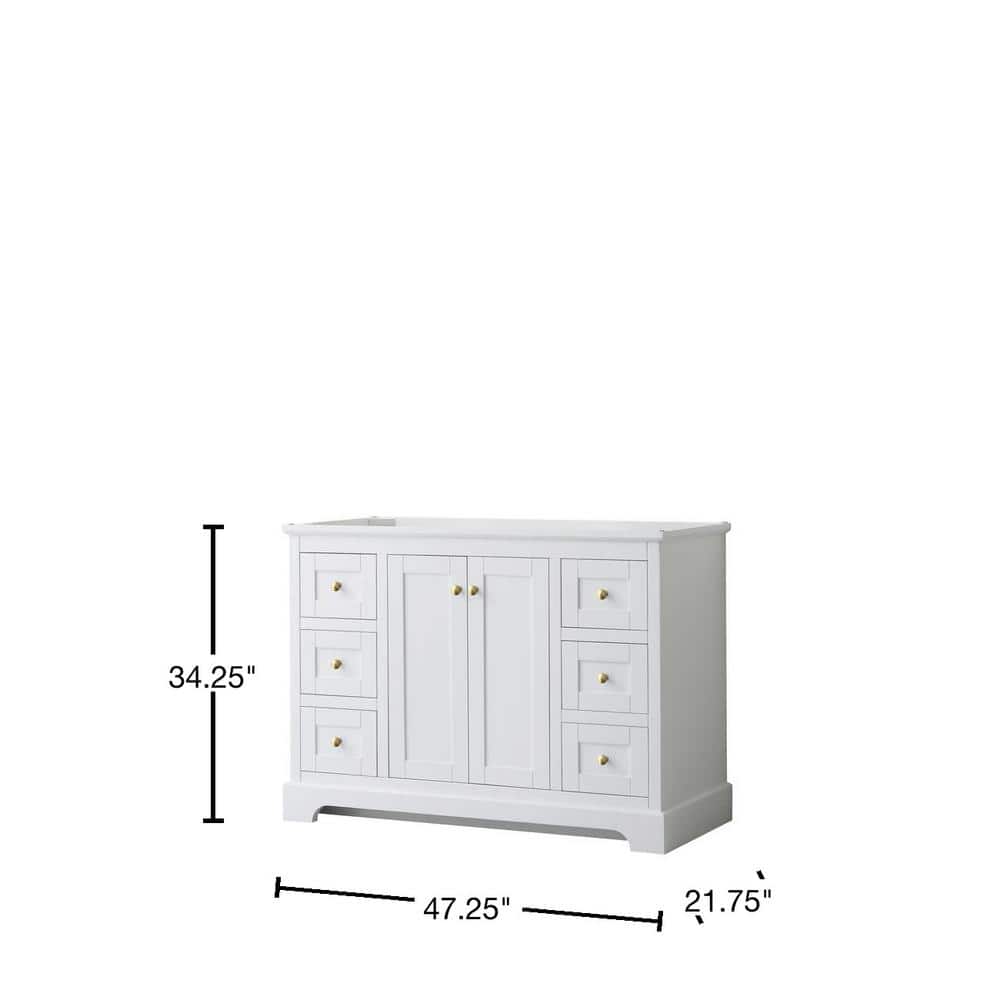 Avery 47" Dark Blue Single Bathroom Vanity Base