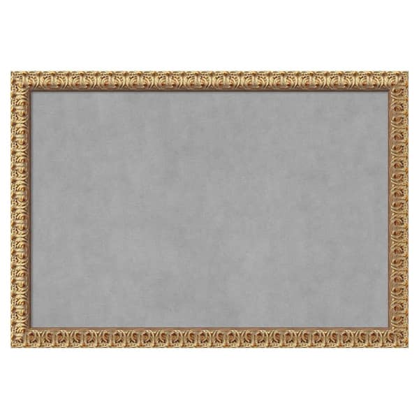Amanti Art Florentine Gold 39 in. x 27 in Framed Magnetic Board