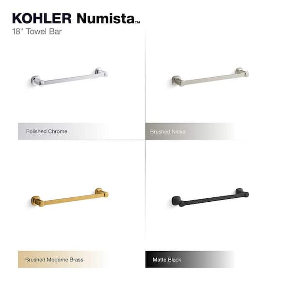 KOHLER Numista 18 in. Towel Bar in Brushed Nickel R30661-BN - The Home Depot