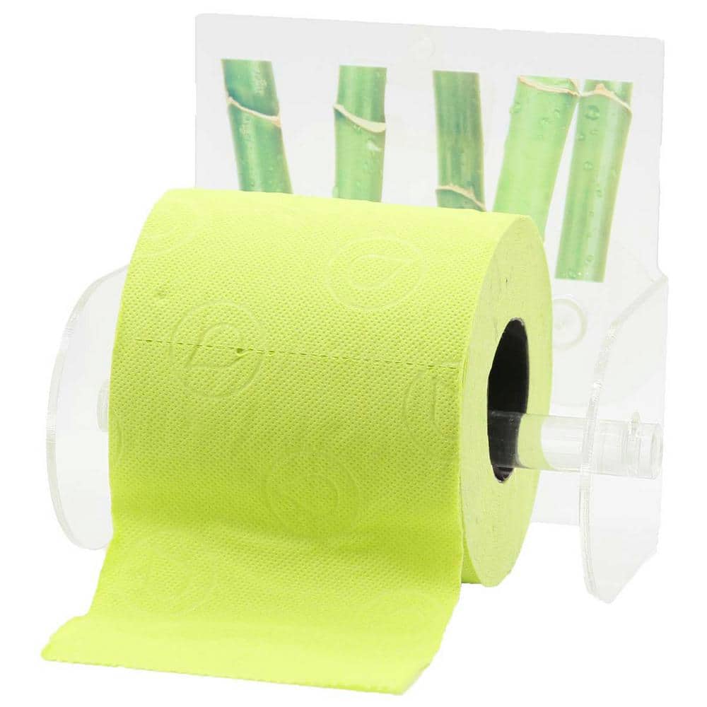 Ecobio Toilet Paper Holder Paper 1-Roll Holder Suction Mounted in 100% ...