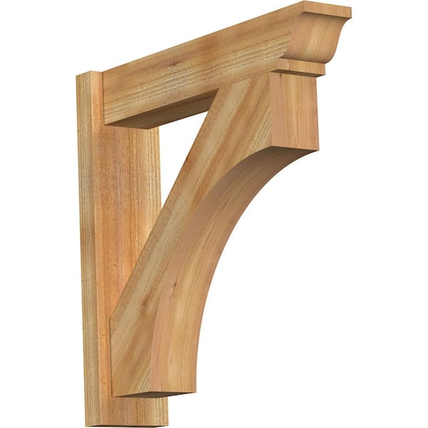 Ekena Millwork 6 in. x 26 in. x 26 in. Western Red Cedar Westlake Traditional Rough Sawn Outlooker