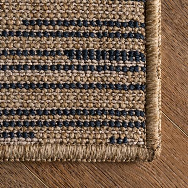 nuLOOM Dilara Transitional Abstract Natural Blue 4 ft. x 6 ft