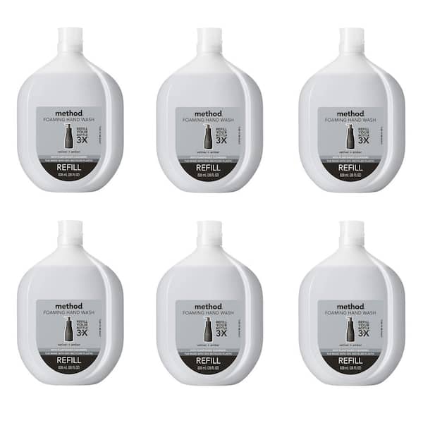 Method 28 oz. Vetiver Plus Amber Foaming Hand Wash Refill (6 Pack)