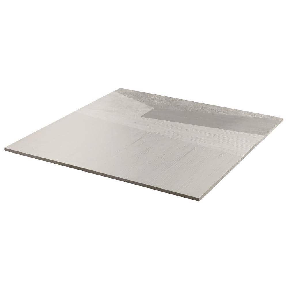 Large Gray Matte Porcelain Floor and Wall Tile