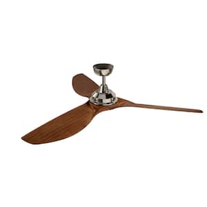 Imari 65 in. Integrated LED Indoor Polished Nickel Downrod Mount Ceiling Fan with Light Kit and Wall Control