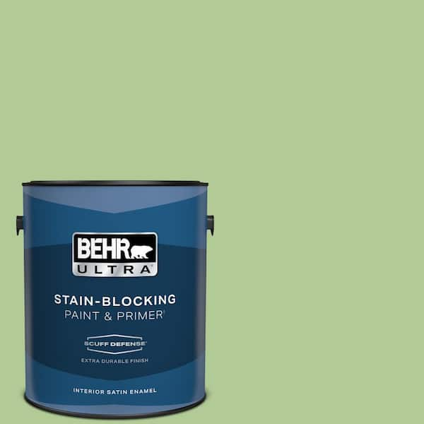 BEHR ULTRA 1 gal. #430D-4 Garden Spot Extra Durable Satin Enamel Interior Paint & Primer