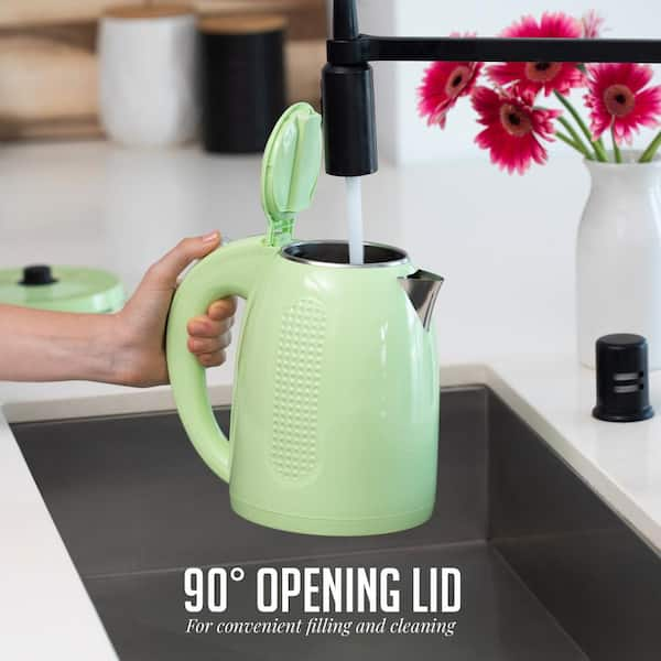 OVENTE 7-Cup Green Stainless Steel BPA-Free Electric Kettle with