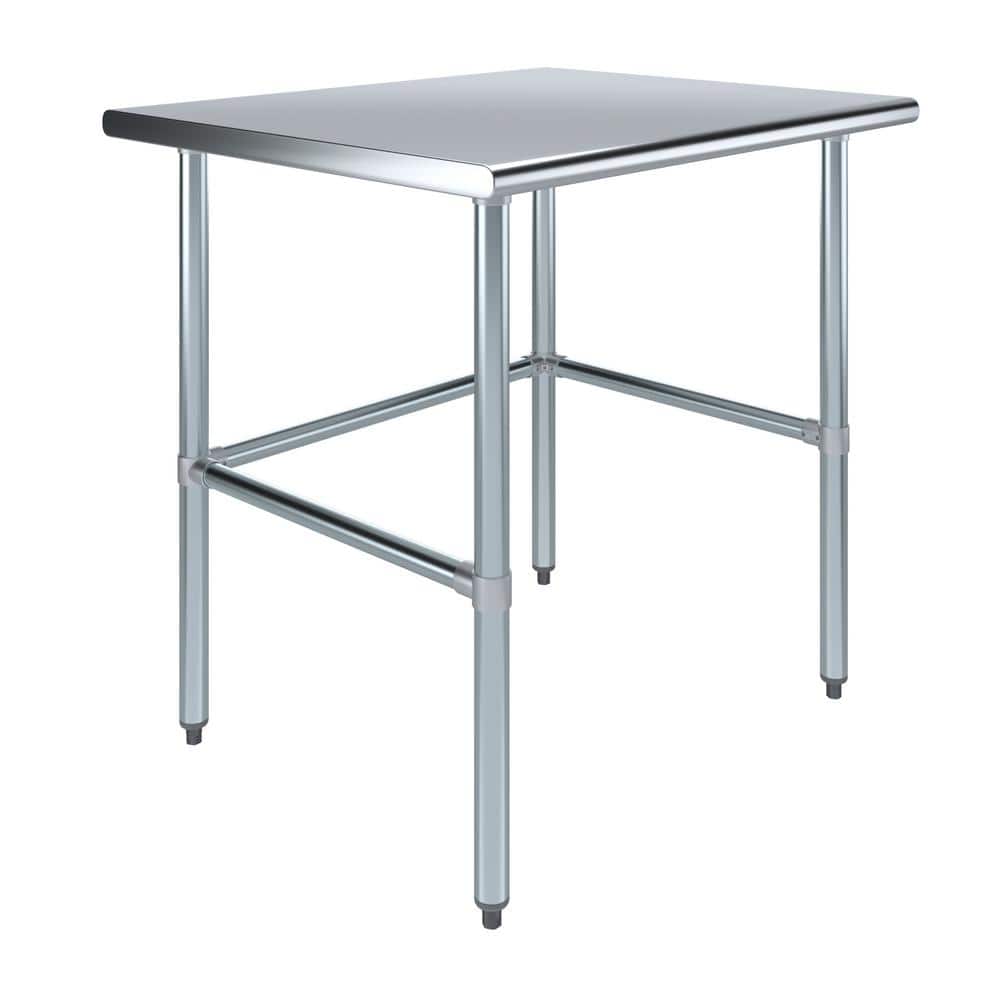 30 in. x 36 in. Open Base Stainless Steel Work Table-Kitchen Prep Table price history on PriceWatchPro