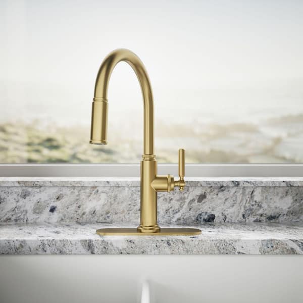 KOHLER Revolv Single Handle Pull Down Sprayer Kitchen Faucet in