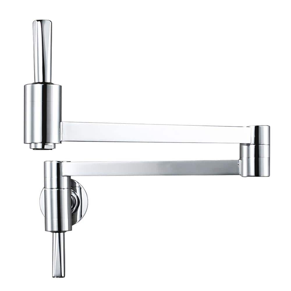 ARCORA Commercial Wall Mounted Pot Filler Faucet with Lever Handle in