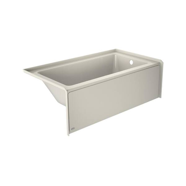 JACUZZI SIGNATURE 60 in. x 32 in. Soaking Bathtub with Right Drain in Oyster